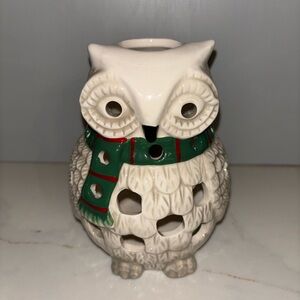 Yankee Candle Sparkling Snow Owl Luminary Tea Light Holder